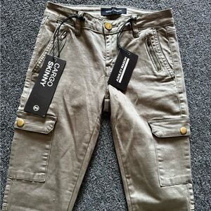 Army Green Ashley Mason Cargo Pants